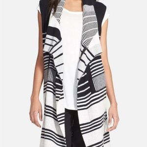 Vince Cashmere Wool‎ Blend Open Front Long Sweater EUC